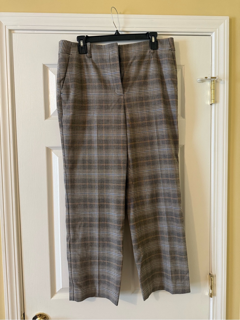 Talbots Plaid Dress Pants in Brown and Gray